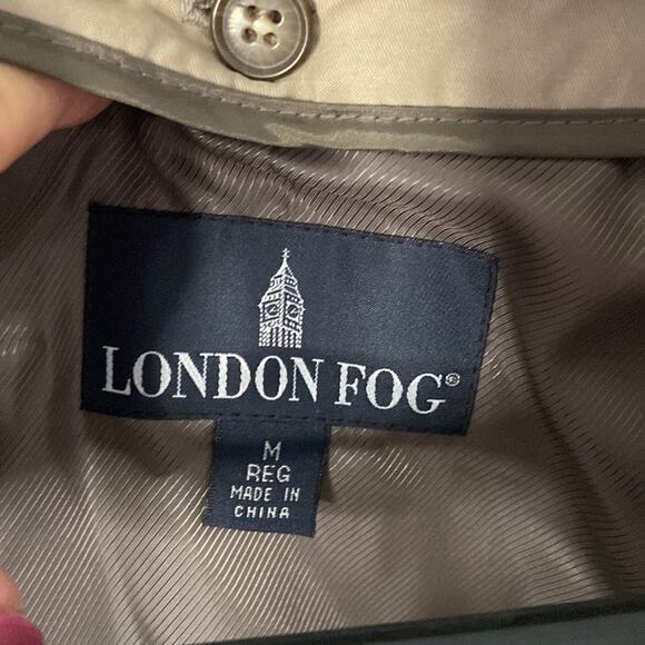 London Fog Men Brown Wool Blend Winter Jacket with Attached Hood & Vest Size M - Picture 9 of 16